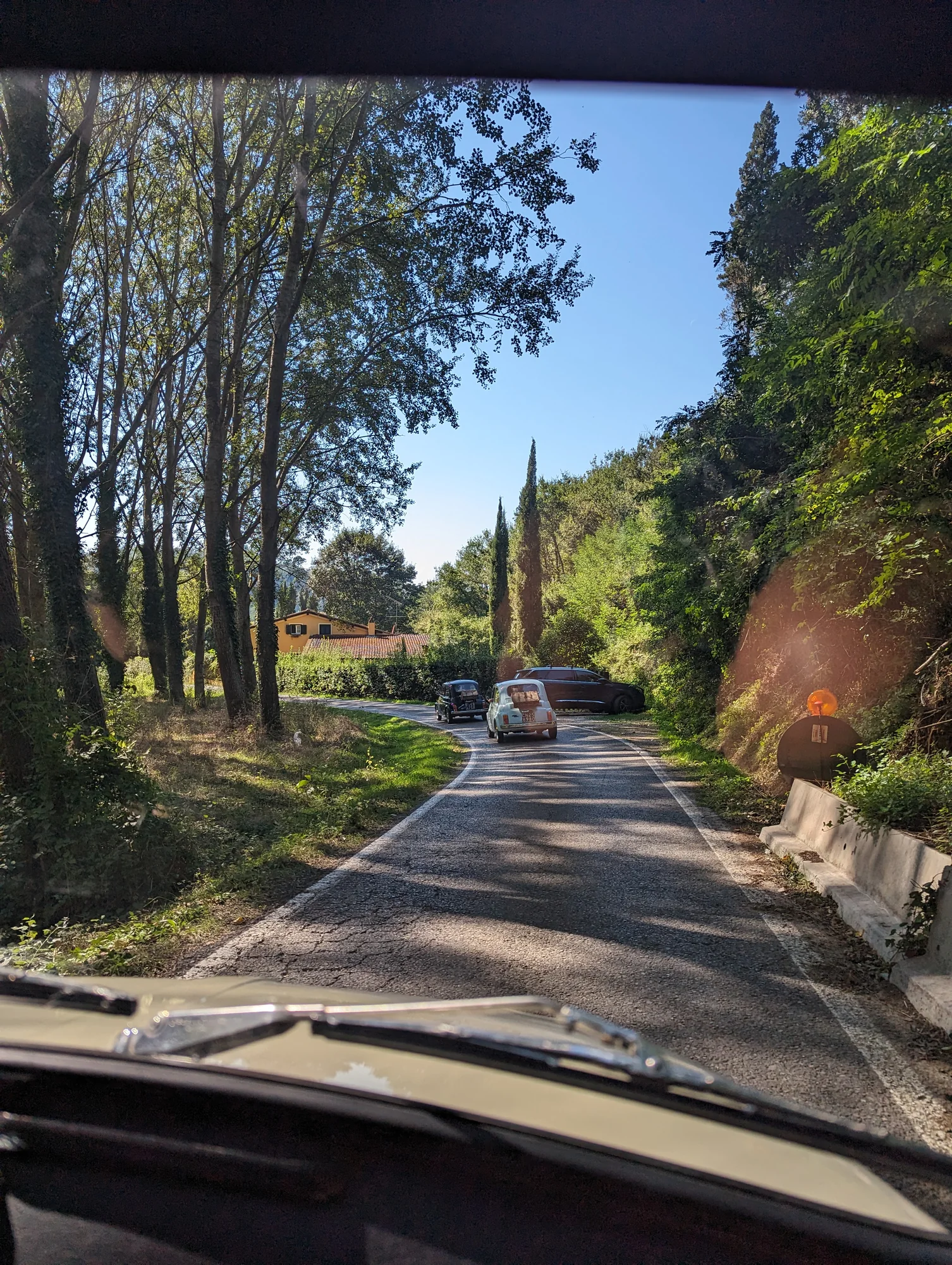 A cypress-lined road in Tuscany